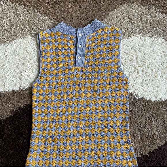 RACHEL COMEY Thatch Dress Crochet Periwinkle Sz M - Picture 7 of 11